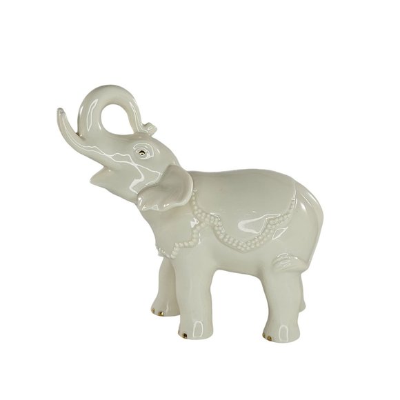 Lenox Touch of Luck Elephant Figurine Trunk Up - Picture 1 of 8